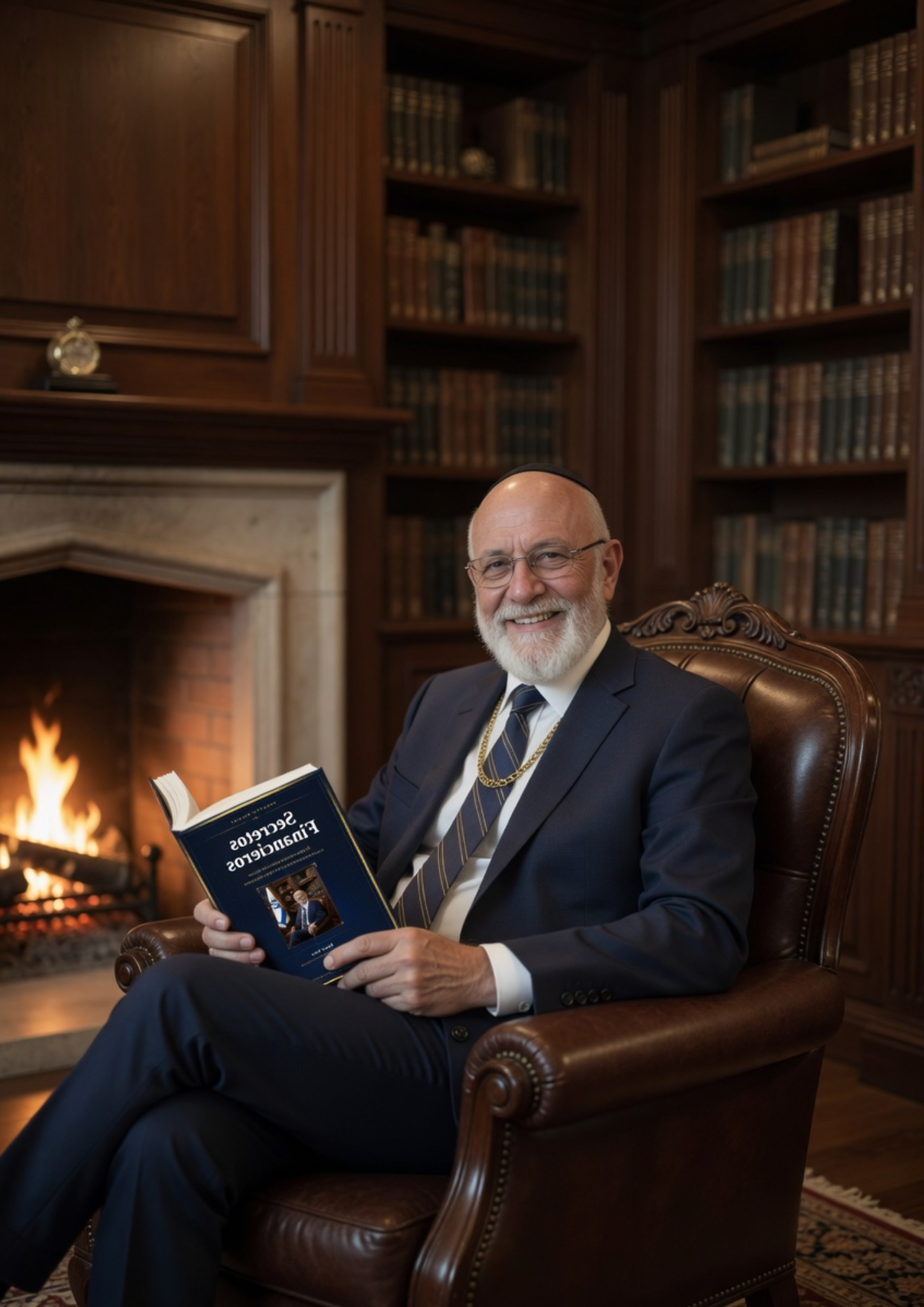 Yosef Katz con su libro Secretos Financieros.